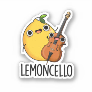 Lemoncello Funny Drink Pun Klistermärken