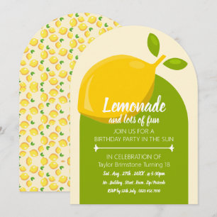 Lemondesign, Lemonade och många Roligtar födelseda Inbjudningar
