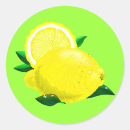 Lemondroppar Runt Klistermärke