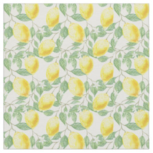 Lemoner och Löv Design Fabric Tyg