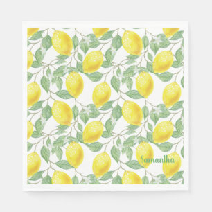 Lemoner och Löv Design Napkins Pappersservett
