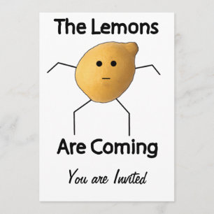 Lemonerna kommer! inbjudningar