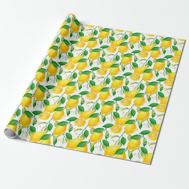 Lemonfigurering Papprare Presentpapper (Utrullad)