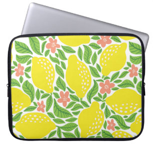 Lemonfrukten mönster. Sömlös sommarcitruspatrull Laptop Fodral