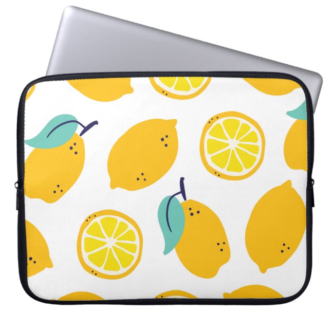 Lemonfrukter, sömlösa mönster laptop fodral (Framsidan)