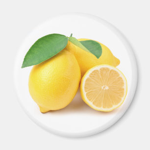 Lemonger för ljus och färsk Gult Magnet