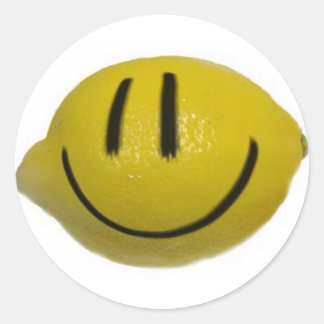 lemonhead runt klistermärke