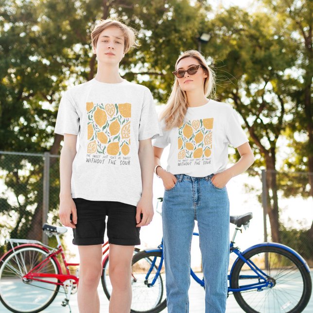 Lemoninspirationsoffert för Retro-Gult T Shirt (Skapare uppladdad)