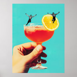 Lemonläder | Cocktail Art | Roligt Art Poster