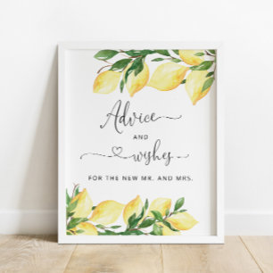 Lemonråd till Bride och Önskemål Poster