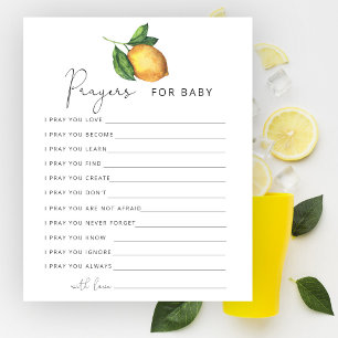Lemons babydusch Prayers för baby