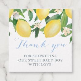 Lemons babyskor för Sweet Pojke Gåvor Etiketter