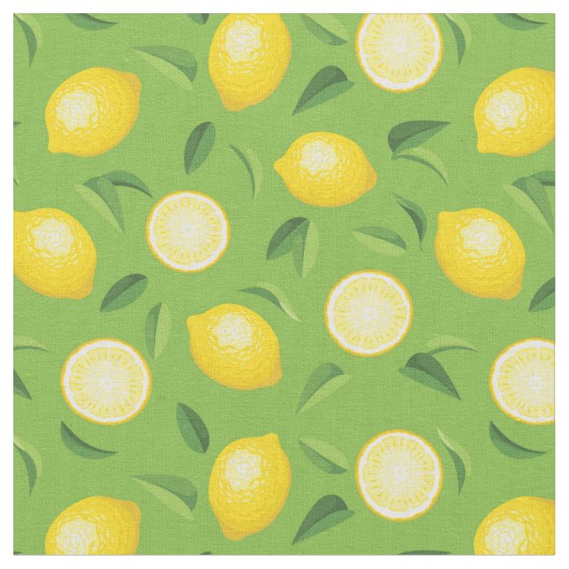Lemons Background Mönster Tyg (Närbild)