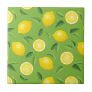 Lemons bakgrund Mönster Kakelplatta