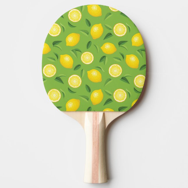 Lemons bakgrund Mönster Pingisracket (Framsidan)