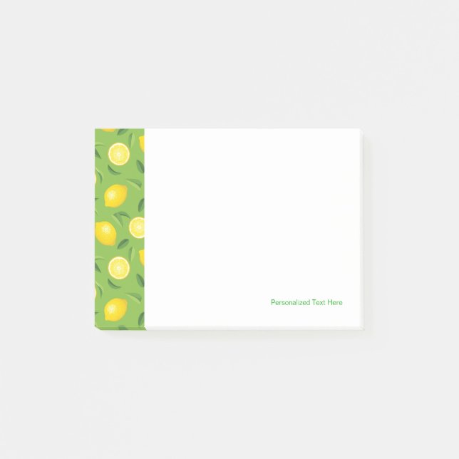 Lemons bakgrund Mönster Post-it Block (Framsida)