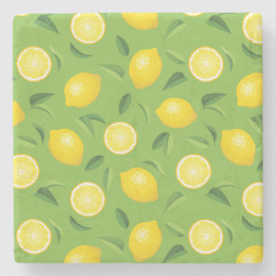 Lemons bakgrund Mönster Underlägg Sten