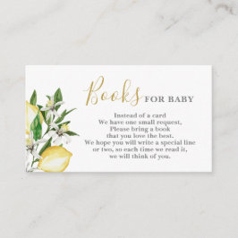 Lemons Blommigt Bokar för Baby-kort Tilläggskort