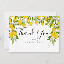 Lemons Blossom Greenery Baby Shower Tack Kort