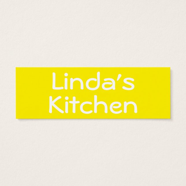 Lemons bokmärke litet visitkort (Baksidan)