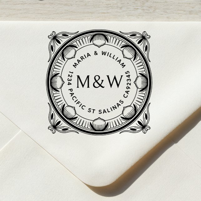 Lemons & Bows Return Address Self-Inking Stamp Självfärgande Stämpel (Skapare uppladdad)