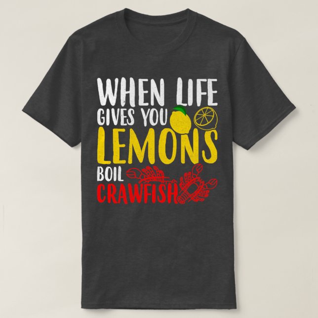 Lemons Crawfish Freshwater Lobster Tee  (Design framsida)