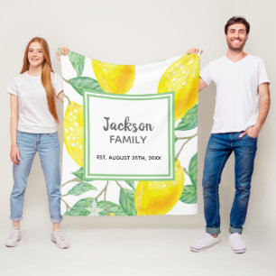 Lemons-familjen namn fleecefilt