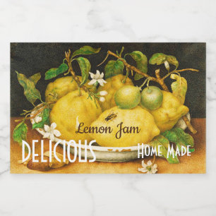 LEMONS FLOWERS LEMON SYLT BEVARAR CANNINGS CANNING MAT ETIKETTER