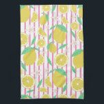 Lemons Flowers Lemonade Stripe Mönster Kökshandduk<br><div class="desc">Torka av ditt kök med den här roligt citronskålen. Gör en underbar husuppvärmning eller en bröllop-gåva! Du kan alltid lägga till en egen text. Säg till om du vill ha någon anpassningsbar. Om du köper den, tack! Se till att du en pic på Instagram i handling och märkre mig @shoshannahscribbles...</div>