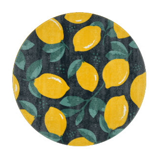 Lemons Flowers, Vintage Summer Struktur.