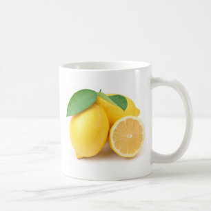 Lemons för ljus och färsk Gult Kaffemugg