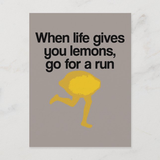 Lemons Go Springa Vykort (Framsida)