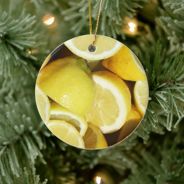Lemons Gult Julgransprydnad Keramik (Träd)