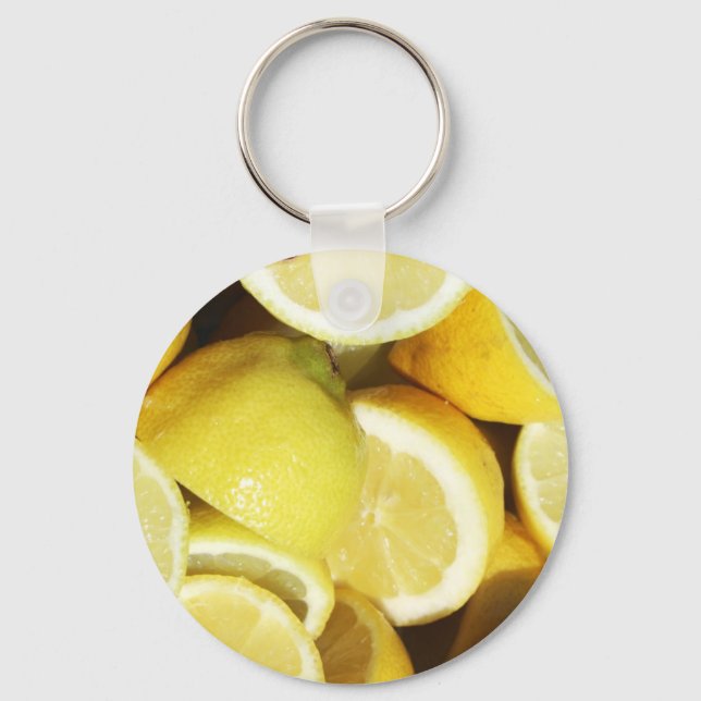 Lemons Gult Nyckelring (Framsida)