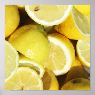 Lemons Gult Poster
