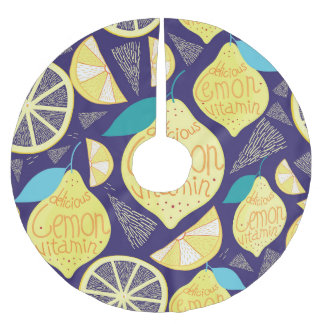 Lemons-handskar: Mörk blått Bright Mönster Julgransmatta Borstad Polyester