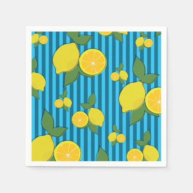 Lemons Illustration Pappersservett (Framsidan)