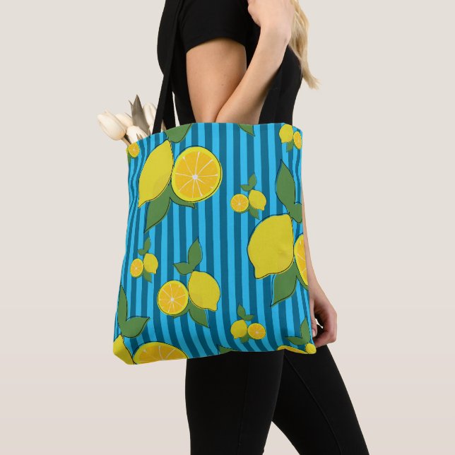 Lemons Illustration Tygkasse (Närbild)