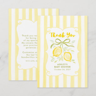 Lemons Könsneutrala Baby Shower Tackkort Tack Kort