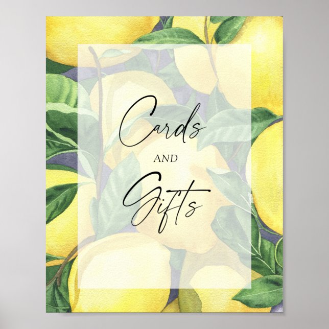 LEMONS - KORT OCH GIFTSPoster Poster (Framsidan)