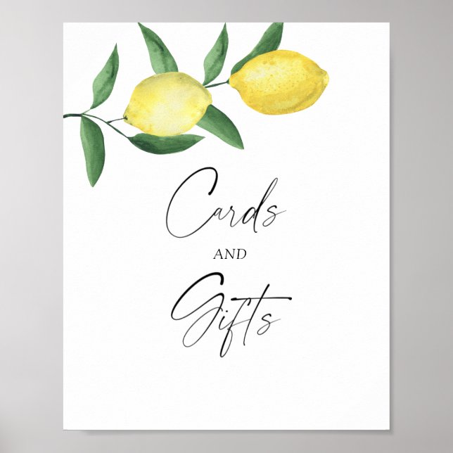 LEMONS - KORT OCH GIFTSPoster Poster (Framsidan)