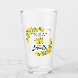 Lemons Limoncello för vattenfärgsfärg i penselskri Glaskopp