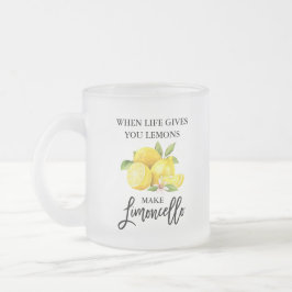 Lemons Limoncello Frosted Glass Mugg