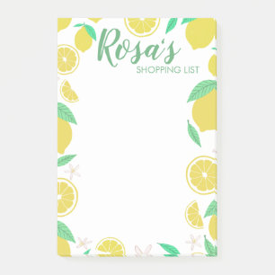 Lemons Livsmedel Shop List - måltidsplanering Post-it Block