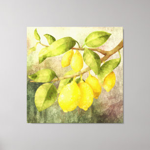 Lemons-målning Canvastryck