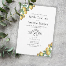 Lemons Mediterranean Sicilian Destination Wedding