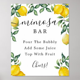 Lemons Mimosa Bar skylt