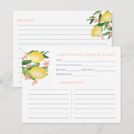 Lemons Mjuk Rosa Text Flowers Visar mottagarkort Inbjudningar