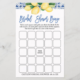 Lemons Möhippa Bingo Mediterranean Blue Flygblad