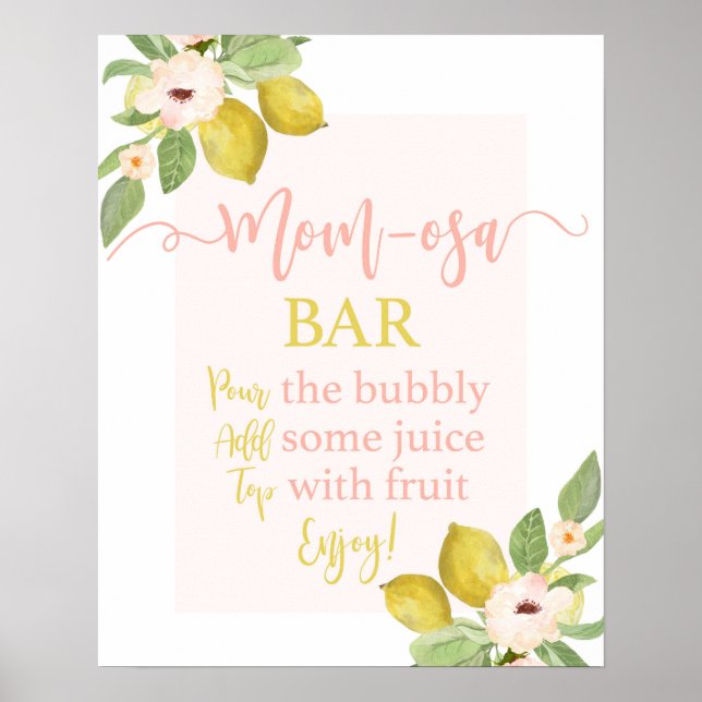 Lemons Momosa-tecken Poster (Framsidan)